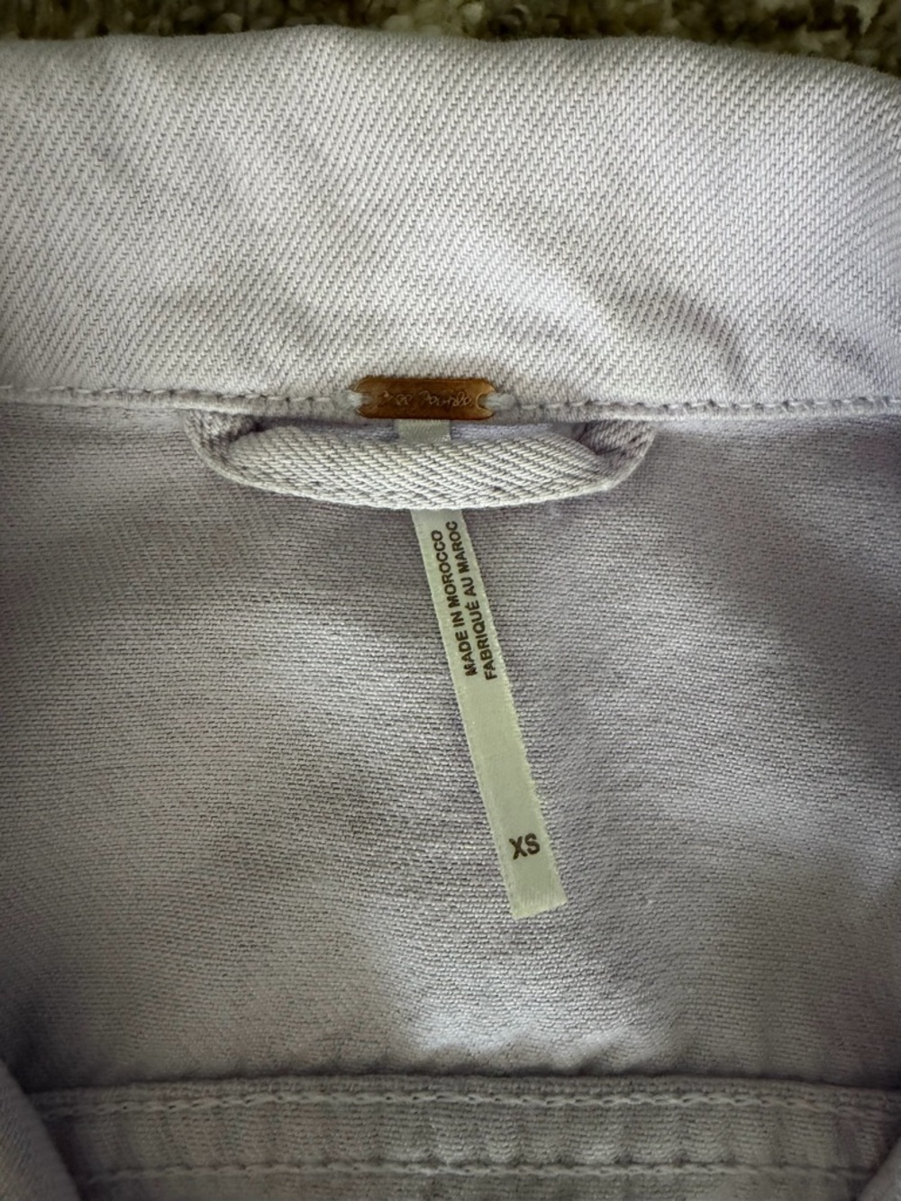We the Free Rumors Denim Jacket Free People Lilac Size XS - Picture 7 of 8